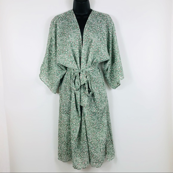 Sonoma Goods For Life Women’s Dainty Floral Belted Kimono Size OS - Picture 3 of 10